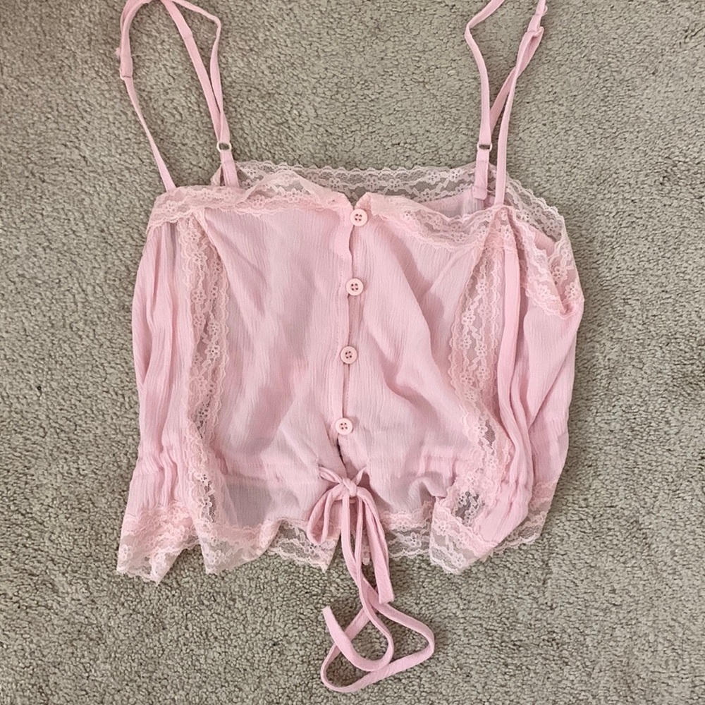 Pink Lace Pacsun Tank Top